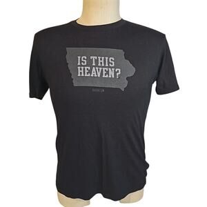 Baseballism Is This Heaven T-Shirt Men’s Size L Black Iowa Field of Dreams